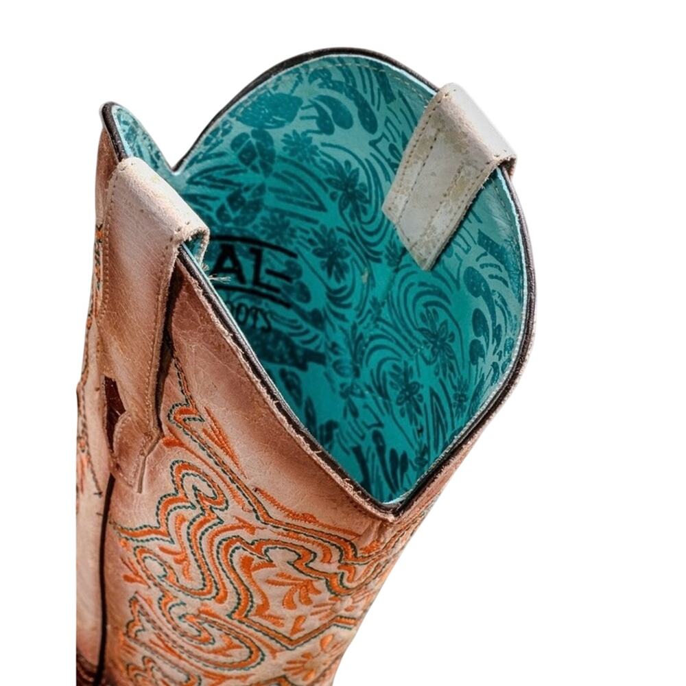 CORRAL Floral Embroidery Vamp Square Toe Cowboy Boot Sz 11 New in Box MSRP $485 - Picture 8 of 16